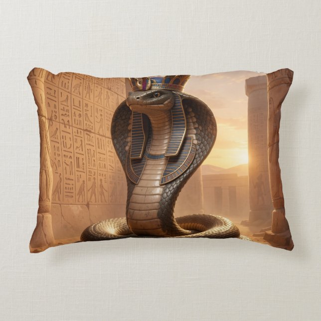 Coussins Décoratifs Wadjet – Egyptian Cobra Goddess´5 (Devant)