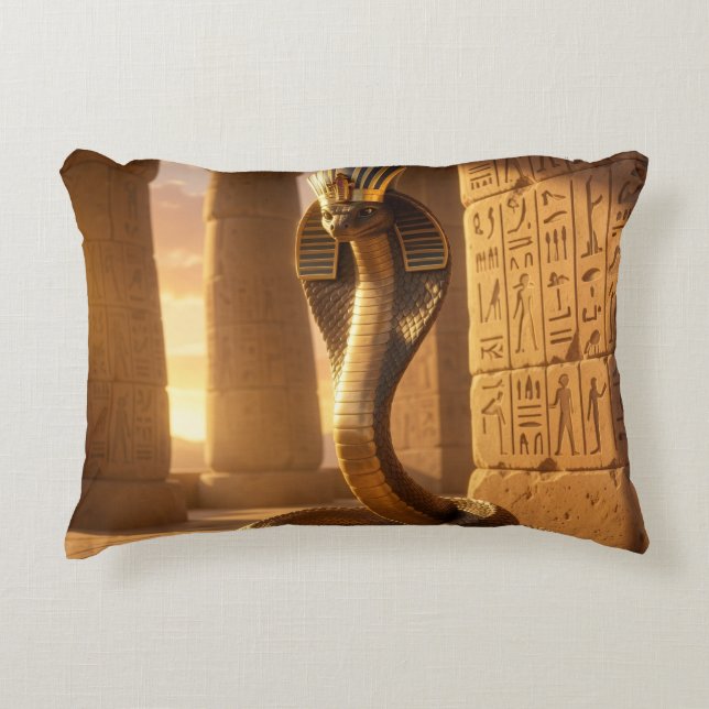 Coussins Décoratifs Wadjet – Egyptian Cobra Goddess´6 (Devant)