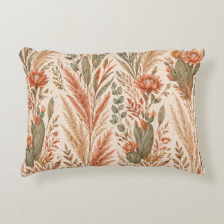 Coussins Décoratifs Warm Boho Botanical Terracotta Desert Flowers