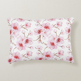 Coussins Décoratifs  Watercolor Cherry Blossoms Pink White