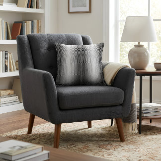 Coussins décoratifs - Wavy noir et blanc