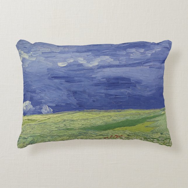 Coussins Décoratifs Wheatfields de Vincent van Gogh | sous le nuage (Devant)