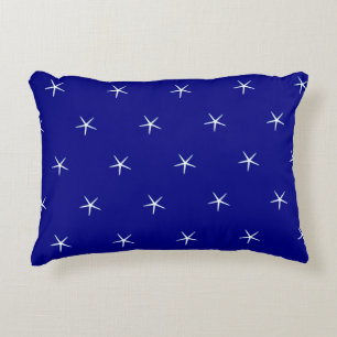 Coussins Décoratifs White Starfish Motif Marine Bleu Cadeau nautique