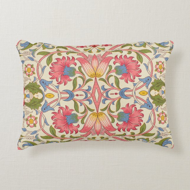 Coussins Décoratifs William Morris Lodden Motif Floral Pastel  (Devant)