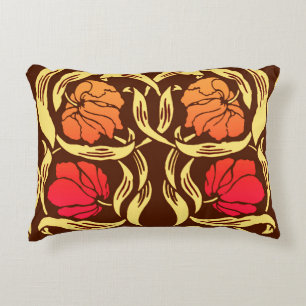 Coussins Décoratifs William Morris Pimpernel, Rust Orange et Brown