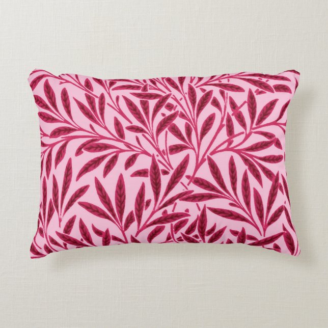 Coussins Décoratifs William Morris Willow Motif, Mandarin Orange (Devant)