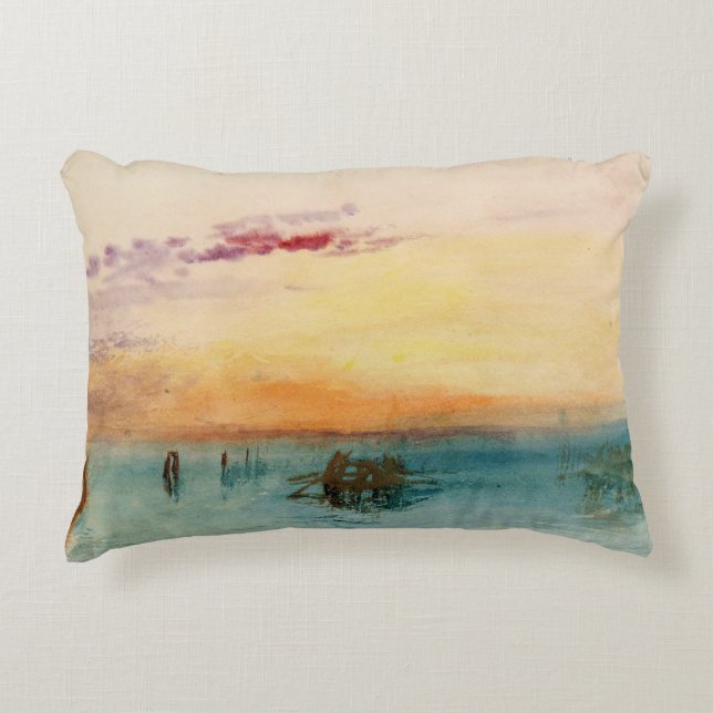 Coussins Décoratifs William Turner - La lagune près de Venise au couch (Devant)