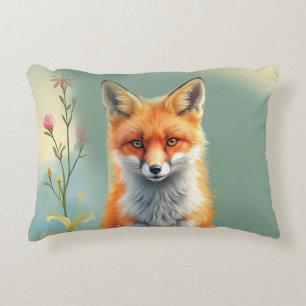 Coussins Décoratifs Yeux saisissants d'un renard roux rusé