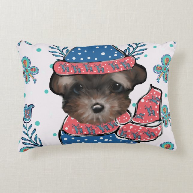 Coussins Décoratifs Yorkie Poo  (Devant)