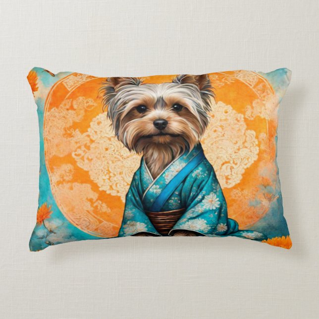 COUSSINS DÉCORATIFS YORKSHIRE TERRIER-2 (Devant)