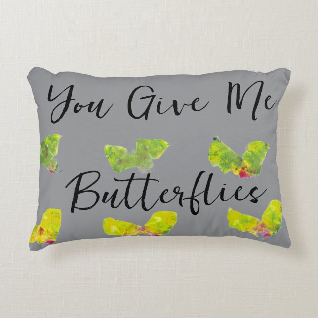 Coussins Décoratifs You Give Me Butterflies (Devant)