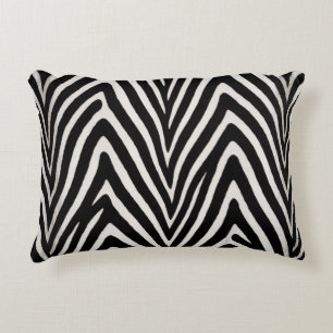 Coussins Décoratifs 🖤 Zèbre Noir et Blanc Gras Style Moderne 🖤