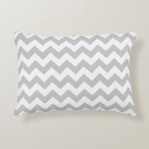 Coussins Décoratifs Zigzag gris de Chevron