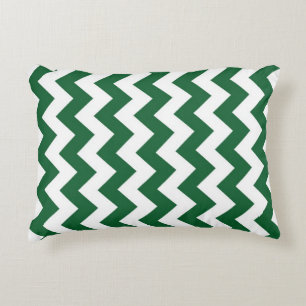 Coussins Décoratifs Zigzag vert et blanc