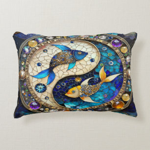 Coussins Décoratifs Zodiac - Poissons de poisson Yin et Yang