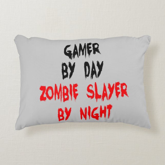 Coussins Décoratifs Zombie Slayer Gamer (Devant)