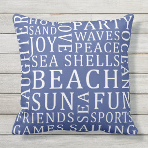 Coussins faits sur commande de Chambre de plage de
