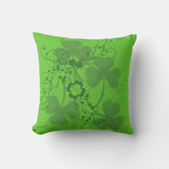 Coussins graphiques shamrocks (Recto)