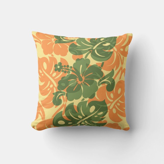 Coussins hawaïens de ketmie de frontière de (Recto)