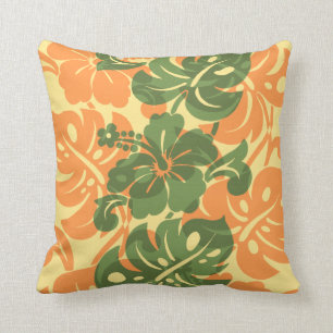 Coussins hawaïens de ketmie de frontière de