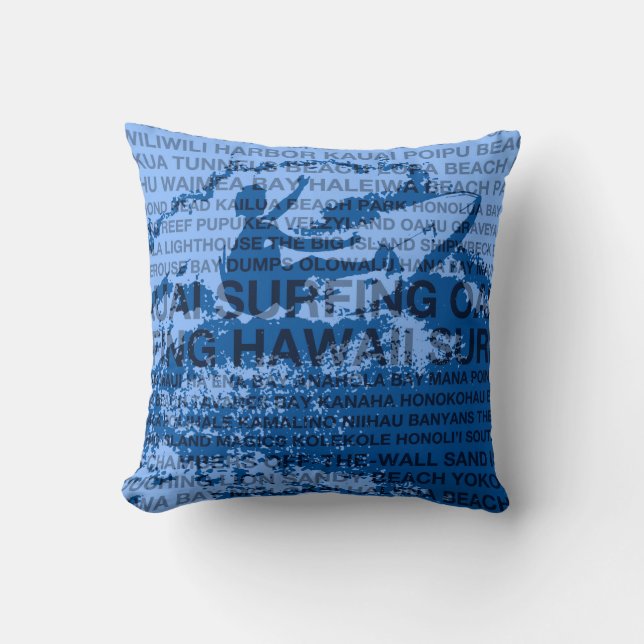 Coussins hawaïens de surf Hawaii Cutback (Recto)