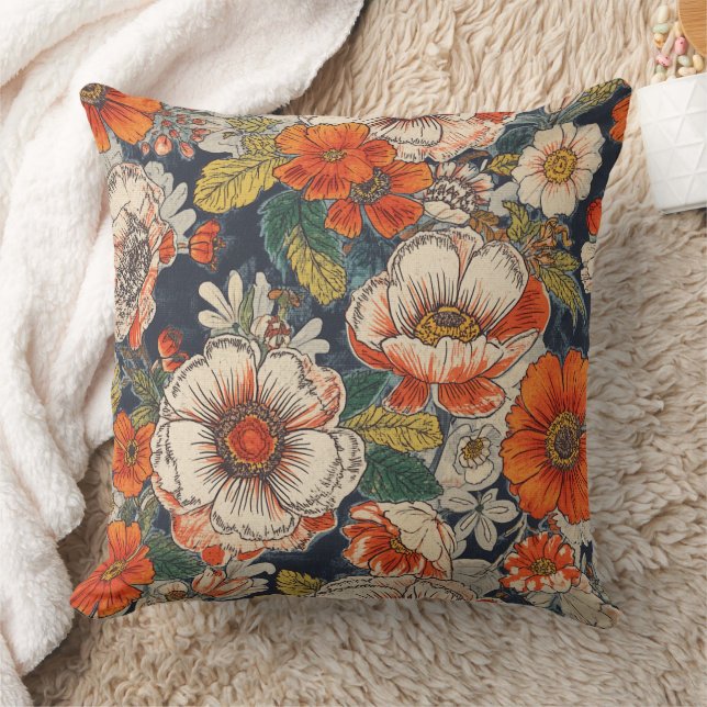 Coussins jetables à motif floral (Couverture)