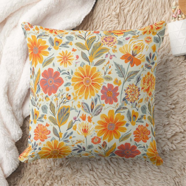 Coussins jetables à motif floral (Couverture)
