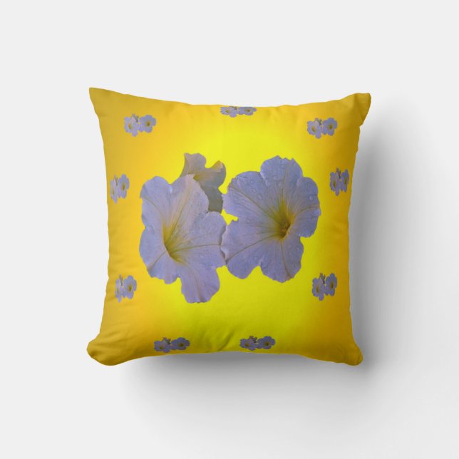 Coussins jetés de fleurs printanières. (Recto)