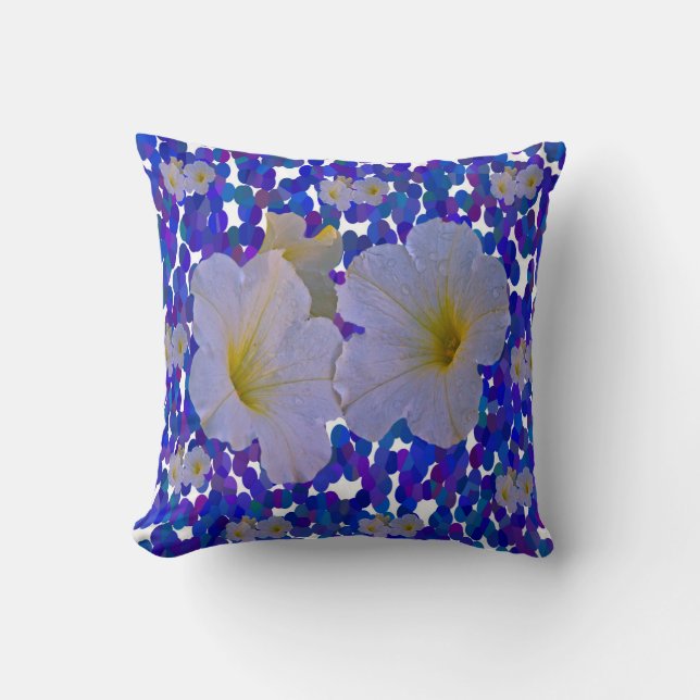 Coussins jetés de fleurs printanières. (Recto)