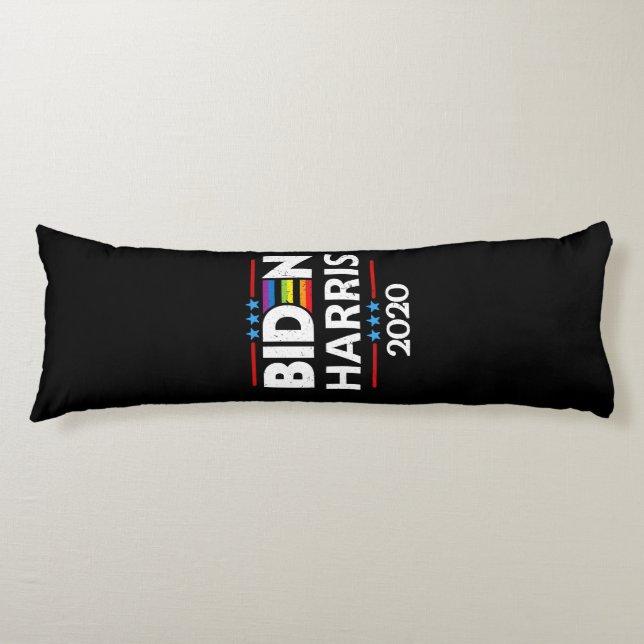 Coussins Longs 2020 Kamala Harris Rainbow Gay Pride (Devant)