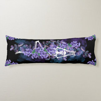 Coussins Longs 2 designs : Champ Lilac avec squelette