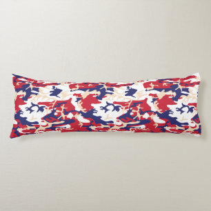 Coussins Longs 4 juillet, Jour de l'Indépendance, Beige de camouf