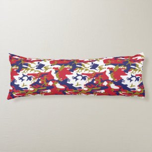 Coussins Longs 4 juillet, Jour de l'Indépendance, Or de camouflag
