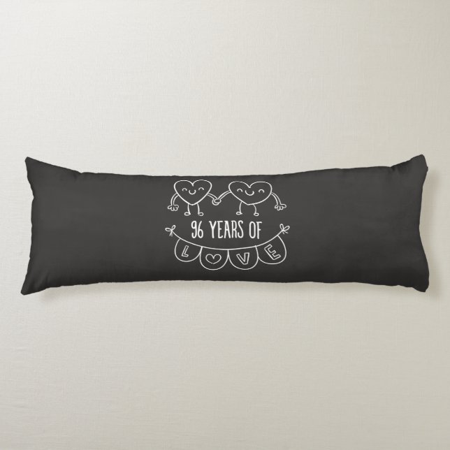 Coussins Longs 964e anniversaire Coeurs de calèche-cadeaux (Devant)