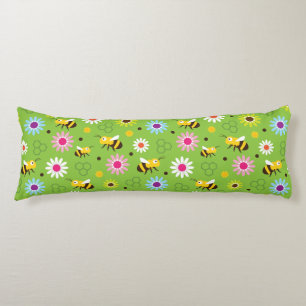 Coussins Longs Abeille & Fleurs