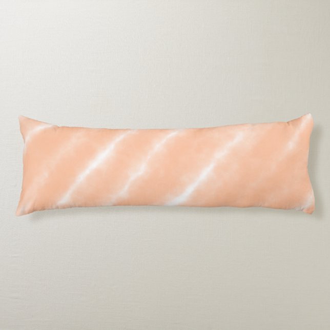 Coussins Longs Abstrait Peach Fuzz Aquarelle Motif Moderne (Devant)