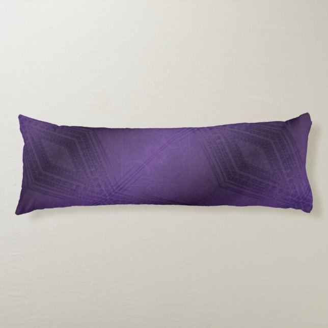 Coussins Longs Acceptation | Motif Boho violet écectique (Devant)