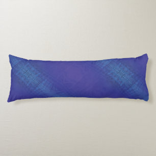 Coussins Longs Acceptation   Motif de Blue Indigo Violet Shibori