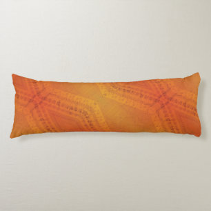 Coussins Longs Acceptation   Motif de Shibori rouge orange jaune