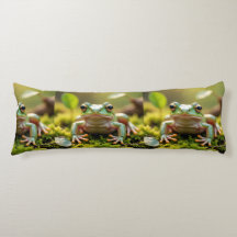 Adorable Green Frog Body Pillow