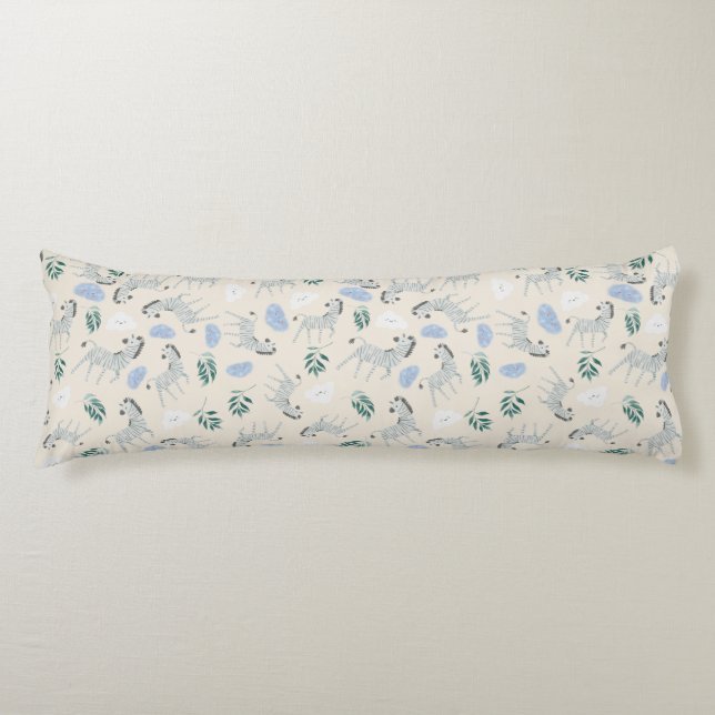 Coussins Longs Adorable pastel safari zèbre motif pépinière rose (Devant)