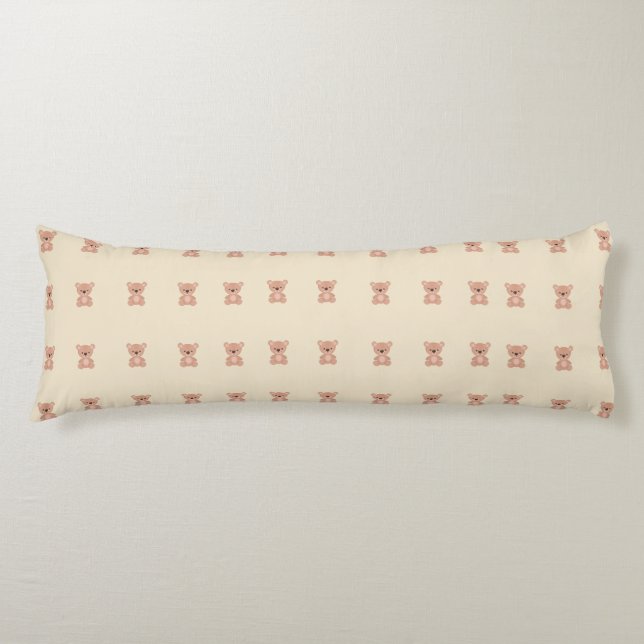Coussins Longs adorable poupée rose pastel bébé (Devant)