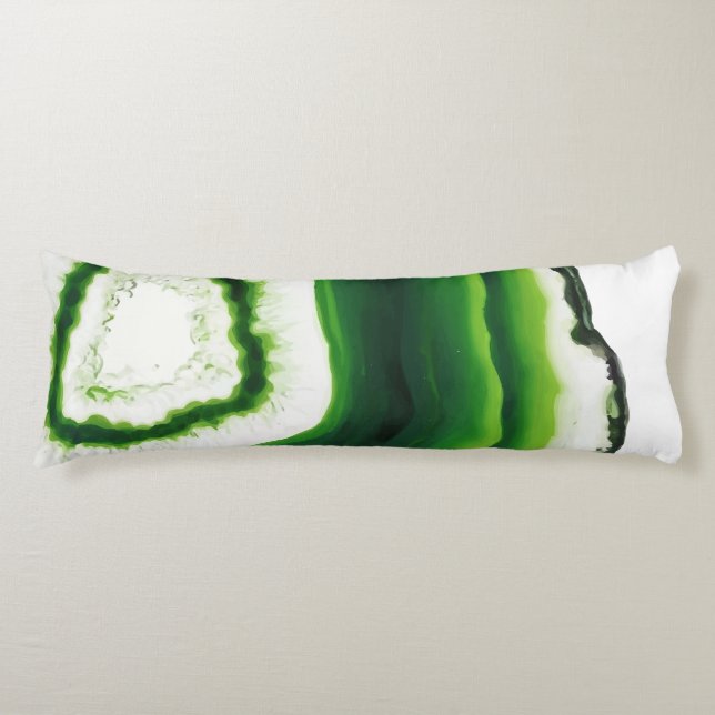 Coussins Longs Agate verte (Devant)