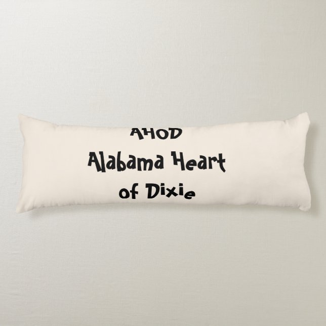 Coussins Longs Alabama Heart of Dixie (Devant)