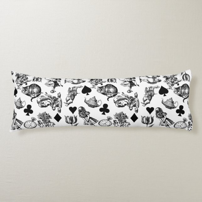 Coussins Longs Alice White Rabbit Wonderland Classic (Devant)