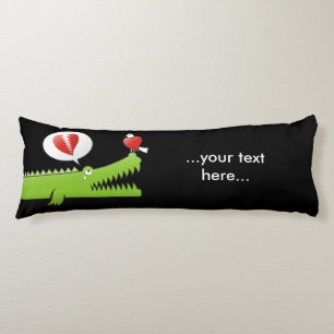 Coussins Longs Alligator en amour