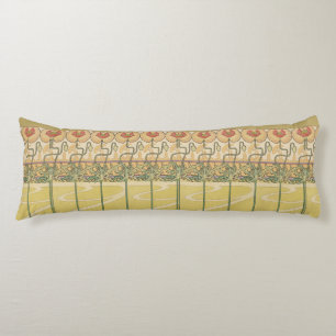 Coussins Longs Alphonse Mucha Coquelicots Papier Peint Floral Art