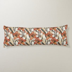 Coussins Longs Amaryllis Décor de Sol Floral Classique Grossesse
