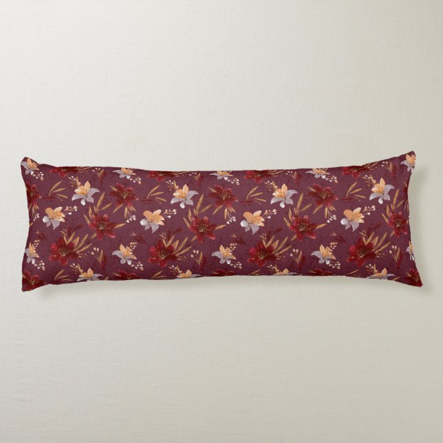 Coussins Longs Amaryllis Texture Décor Esthétique Victorien Nexk (Dos)