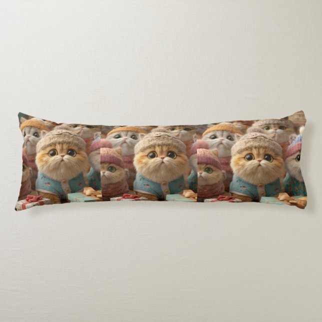 Coussins Longs Amis duveteux pour toujours (Devant)